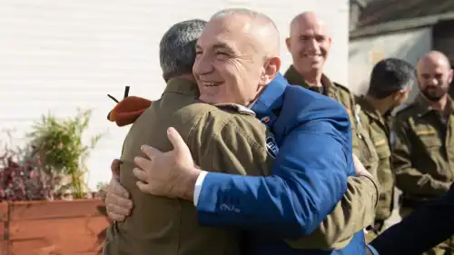 President of Albania Ilir Meta thanked soldiers from the Israel Defense Forces for their help following November’s deadly earthquake in his nation, Jan. 23, 2020. Source: Albanian President Ilir Meta via Twitter.