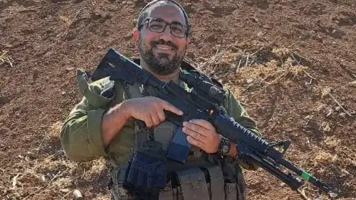 IDF Sgt. Maj. (Res.) Ronny Ganizate, who fell in battle in Southern Lebanon on Oct. 9, 2024. Credit: IDF.