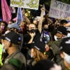 A protest against Israeli Prime Minister Benjamin Netanyahu and the nationwide COVID-19 lockdown in Tel Aviv on Oct. 6, 2020. Photo by Gili Yaari/Flash90.