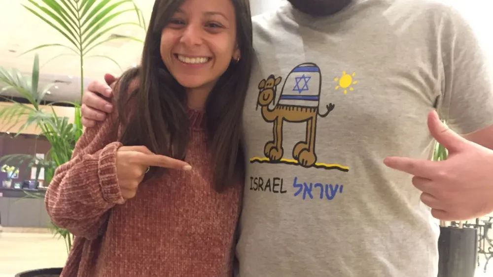 Racheli and an American participant. Credit: Eliana Rudee.