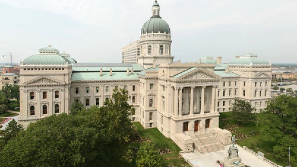 The state capitol building of Indiana, whose House of Representatives was the latest U.S. state legislature to pass legislation combating the Boycott, Divestment and Sanctions (BDS) movement against Israel. Credit: Massimo Catarinella via Wikimedia Commons.