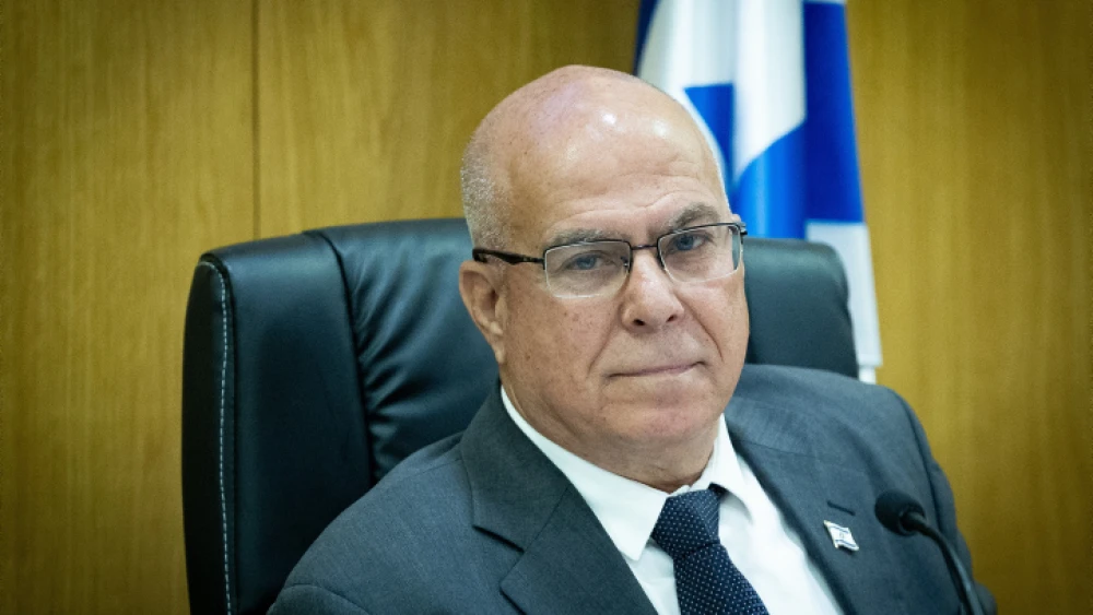 Knesset member Zvika Fogel leads a National Security Committee meeting at the Knesset on May 3, 2023. Photo by Yonatan Sindel/Flash90.