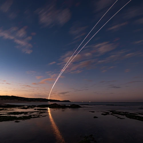 An Arrow 3 interceptor being launched during a flight test in central Israel, Jan 18, 2022. Photo by Avichai Socher.