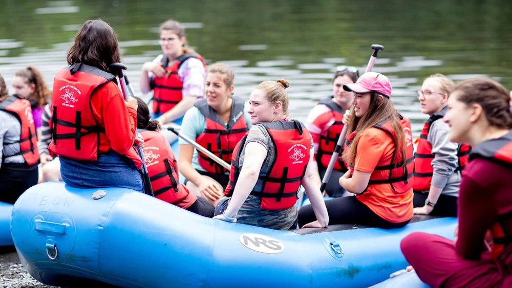 Girls at “UnCamp” enjoy the great outdoors, July 2019. Credit: Courtesy.