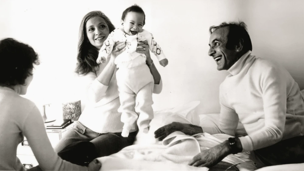 Elie Wiesel, Marion Wiesel and Elisha Wiesel