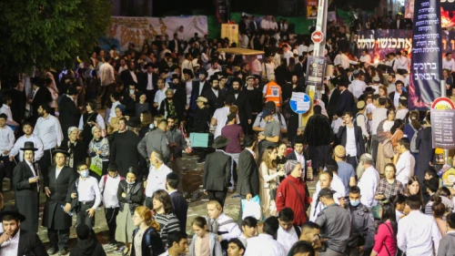 Mount Meron, following a fatal crowd crush during the celebration of the Jewish holiday of Lag B'Omer, April 30, 2021. Photo by David Cohen/Flash90.