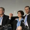 From left: Konrad Adam, Frauke Petry and Bernd Lucke during the Alternative for Germany party’s first-ever convention in April 2013 in Berlin. Credit: Wikimedia Commons.