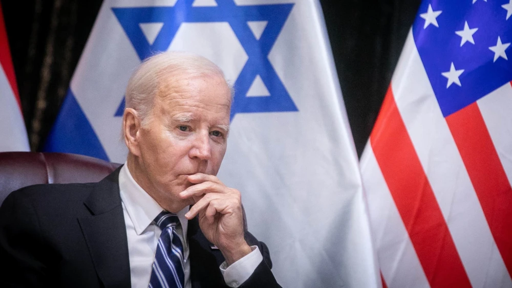 U.S. President Joe Biden in Tel Aviv, Oct. 18, 2023. Photo by Miriam Alster/Flash90.