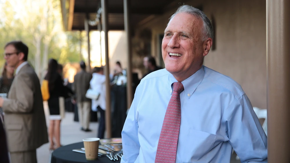 Jon Kyl speaks at an event in Phoenix, Ariz., on April 13, 2017. Credit: Gage Skidmore via Wikimedia Commons.