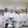 Tel Aviv University Professor Gilad Yossifon (fourth from left) and his research team. Credit: Courtesy.