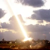 An Iron Dome missile-defense battery set up near the southern Israeli town of Ashdod fires an interceptor missile on July 16, 2014. Photo by Miriam Alster/Flash90.