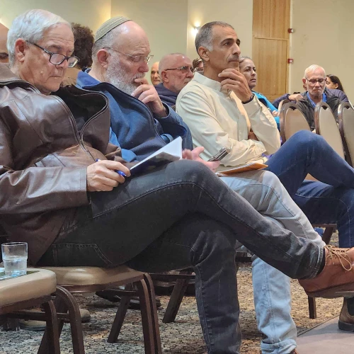 Participants in the "Securing the North" conference at the Leonardo Plaza Hotel in Tiberias, Israel, on Dec. 25, 2024. Credit: Courtesy.