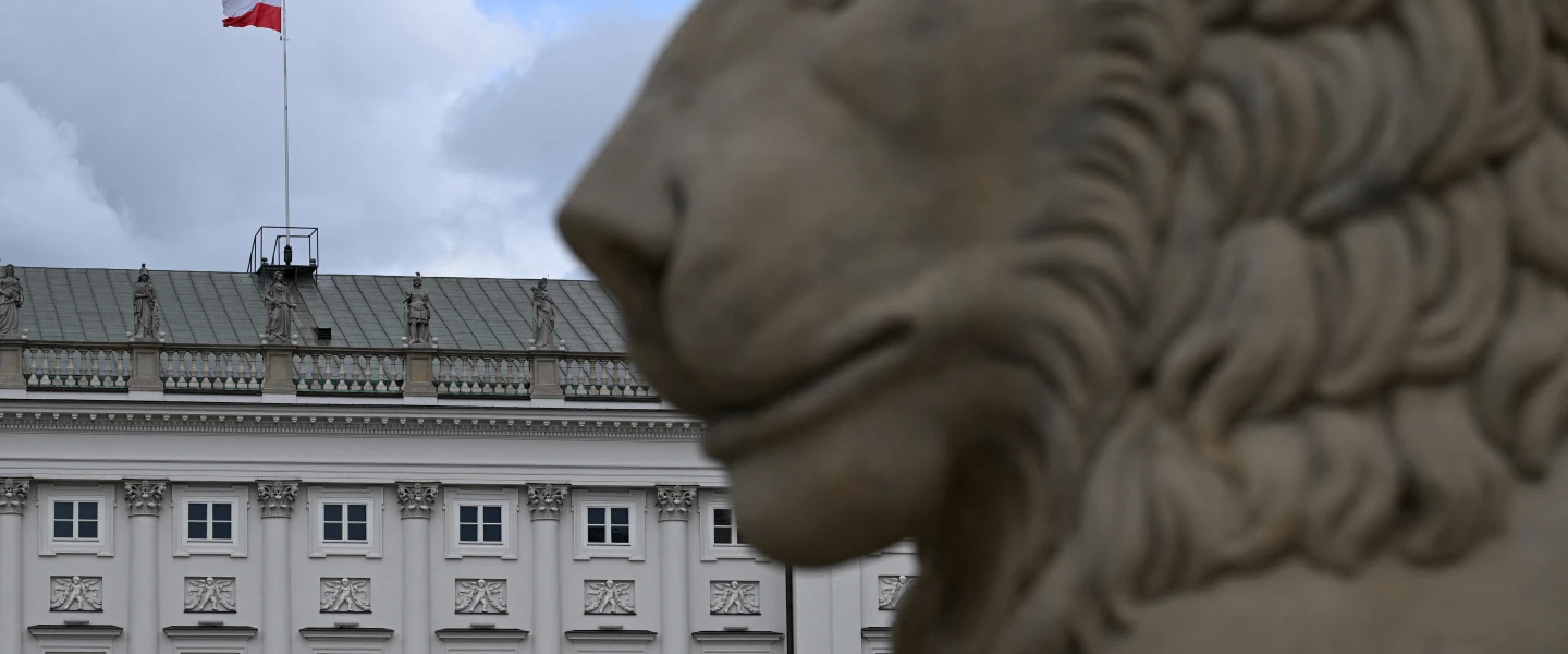 The Presidential Palace in Warsaw, May 18, 2025. Photo by Sergei Gapon/AFP via Getty Images.
