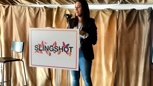 Slingshot board chair Sarah Rueven. She and millennials like her are bringing younger sensibilities to the charitable-giving process. Credit: Courtesy.