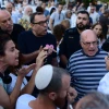 Secular and religious Jews argue at Dizengoff Square in Tel Aviv, Sept. 24, 2023. Photo by Tomer Neuberg/Flash90.