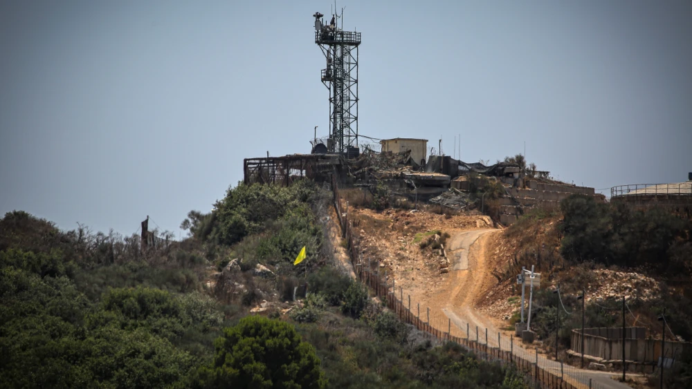 An Israel Defense Forces military outpost on the border between Israel and Lebanon, July 20, 2021. Photo by David Cohen/Flash90.     