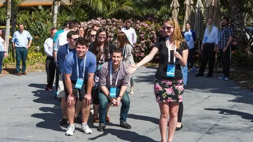 An event of the iCenter’s Birthright Israel Fellows leadership program, which offers a growing network of young leaders who staff Birthright trips the opportunity to explore their own Israel stories. Credit: Courtesy of the iCenter.