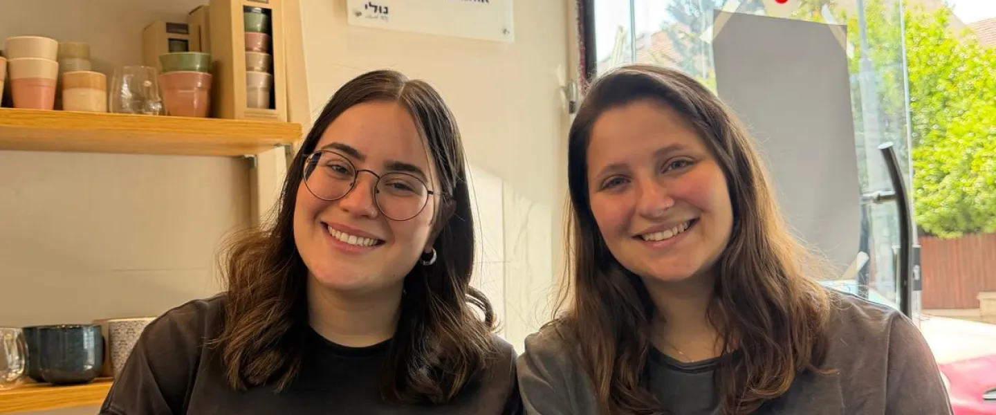 Tama Ben Hagai and Yaeli Billig, the owners of Nuli cafe in Jerusalem, July 2026. Credit: Courtesy.