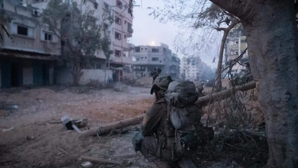 Israeli troops operating in the Hamas-ruled Gaza Strip, Nov. 22, 2023. Credit: IDF.