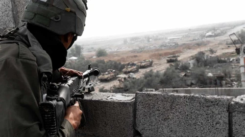 Israeli troops operating in the Hamas-ruled Gaza Strip, Dec. 18, 2023. Credit: IDF.