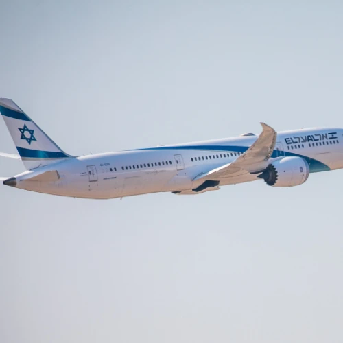 An El AL flight takes off at Ben Gurion International Airport, Oct. 25, 2021. Photo by Yossi Aloni/Flash90.
