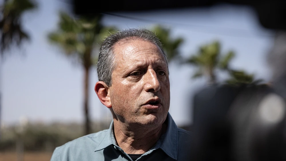 Brad Lander, former New York City comptroller and Democratic nominee for New York’s 12th Congressional District, visits the Palestinian town of Turmus Ayya, a village northeast of Ramallah, on Oct. 23, 2026. Photo by Faiz Abu Rmeleh/Getty Images.