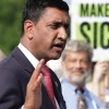 Rep. Ro Khanna (D-Calif.) speaks during a news conference on Medicare Advantage plans in front of the U.S. Capitol in Washington, D.C., on July 25, 2023. Photo by Alex Wong/Getty Images.