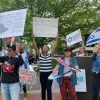 A pro-Israel counter-demonstration at MIT, May 15, 2024. Source: Courtesy.