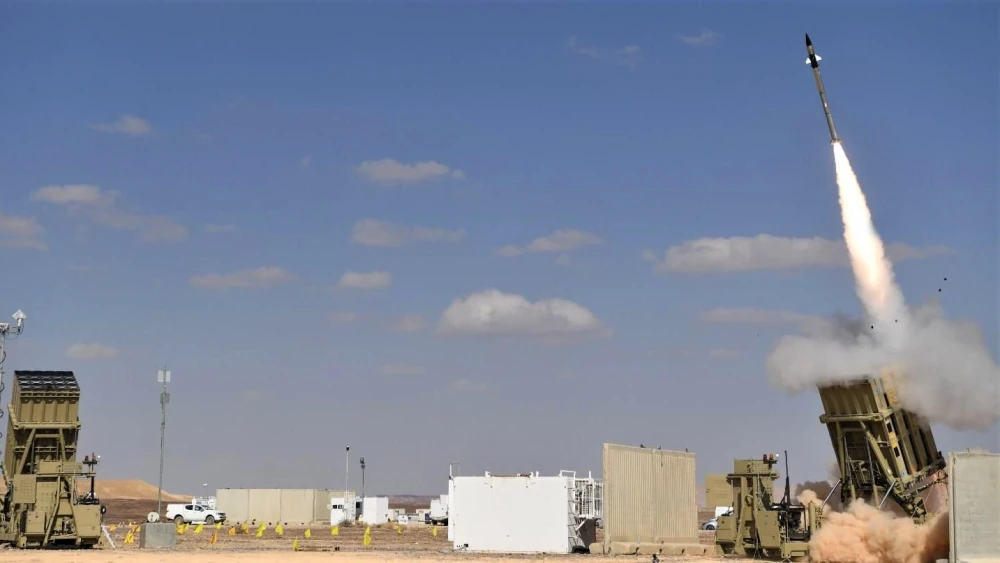 Live test of the Iron Dome air-defense system. Credit: Rafael Defense.