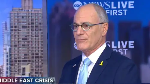 Israeli Ambassador to the U.S. Yechiel Leiter appearing on ABC News, Nov. 10, 2025. Credit: Screenshot/ABC News.