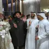 UAE Rabbi Levi Duchman and Lea Hadad during their wedding. The wedding is the largest Jewish event in the history of the Emirates. Credit: Jewish UAE/Christopher Pike.
