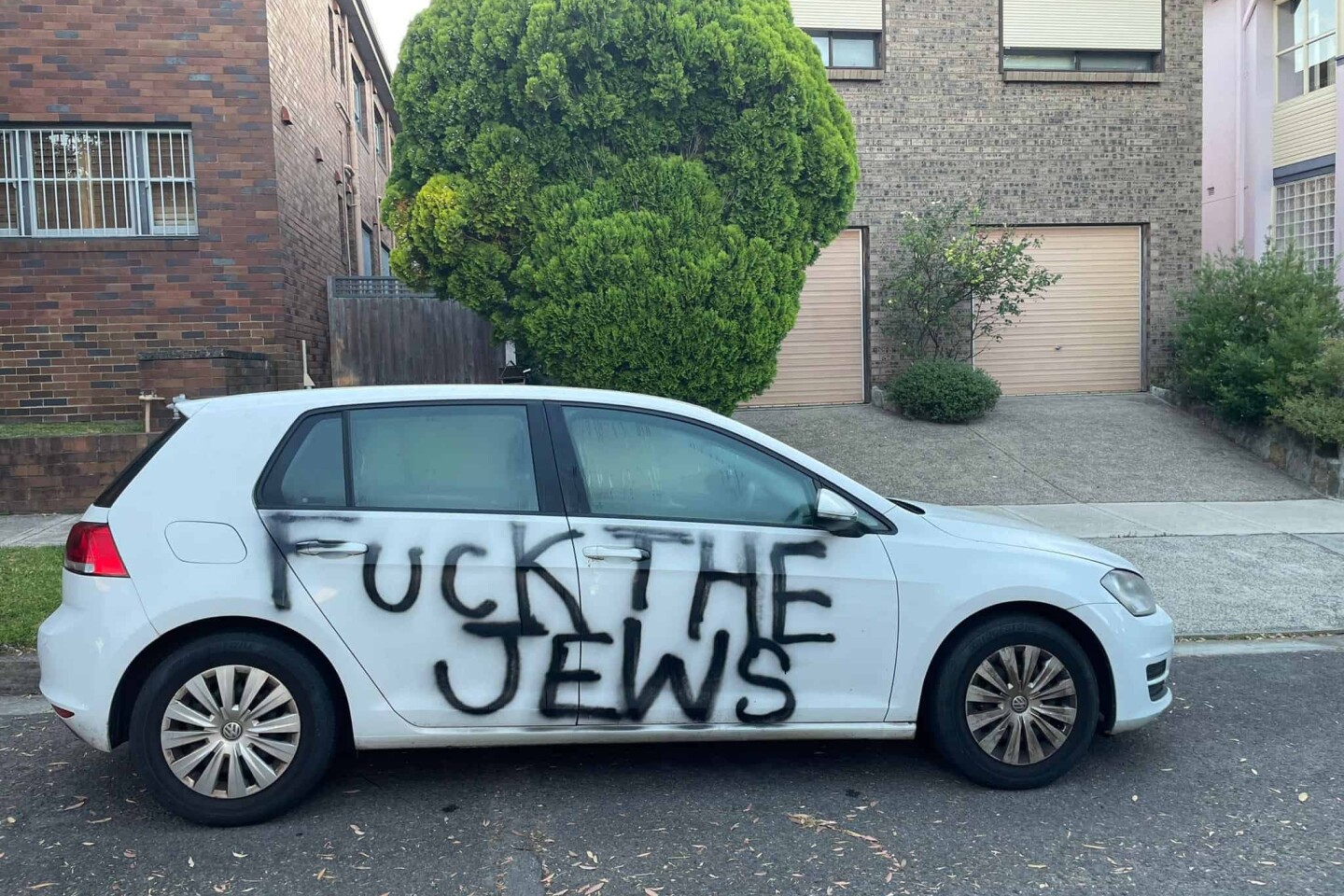 The aftermath of an antisemitic attack in Sydney, Australia, on Jan. 5, 2025. Photo courtesy of Alex Ryvchin/Executive Council of Australian Jewry.