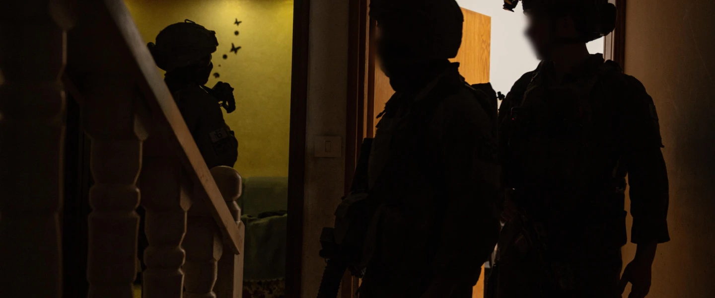 Israeli soldiers operate in Judea and Samaria against Palestinian terrorists, July 2026. Credit: IDF.