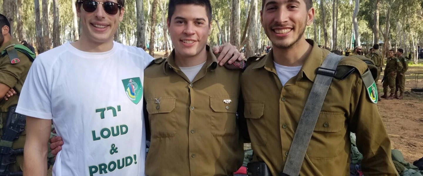 From left: Brothers Adam, Eitan and Yered Stufflebeam have all served as lone soldiers in the Israel Defense Forces. Credit: Courtesy of the Stufflebeam family.
