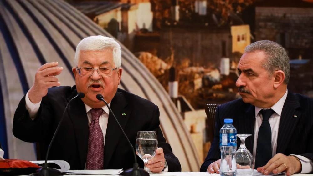 Palestinian Authority leader Mahmoud Abbas delivers a speech on the new Middle East peace plan at P.A. headquarters in Ramallah, Jan. 28, 2020. Photo by Flash90.
