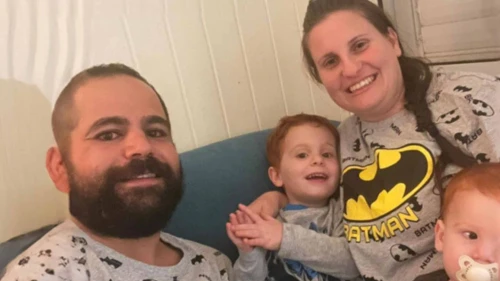 Yarden Bibas, 34, Shiri Bibas, 32, and their children, then-9-month-old Kfir and 4-year-old Ariel, were abducted by Hamas on Oct. 7, 2023. Credit: Courtesy.