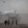 IDF Artillery Corps units fire at targets in the Gaza Strip, May 17, 2021. Photo by Yonatan Sindel/Flash90.