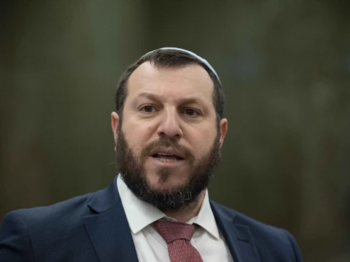 Heritage Minister Amichai Eliyahu arrives for a Cabinet meeting at the Prime Minister's Office in Jerusalem, Jan. 29, 2023. Photo by Yonatan Sindel/Flash90.