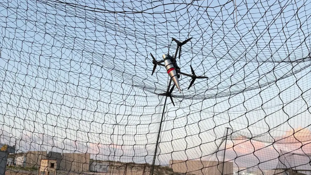 An image showing drones that were used as part of an IDF trial and evaluation stage in the field. Credit: IDF.