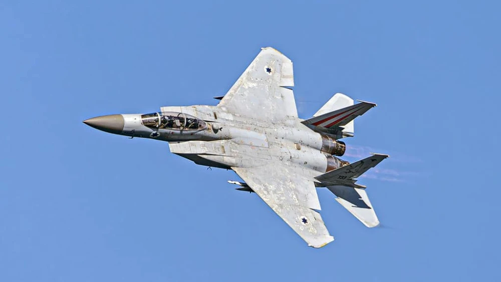 An Israeli Air Force fighter jet, April 26, 2023. Photo by Anthony Hershko/TPS.