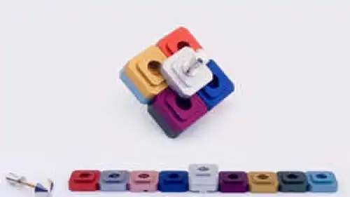 A menorah doesn't have to be a dull gift with such funky options. Credit: Menorah.com