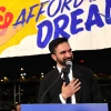 New York state assemblyman Zohran Mamdani addresses supporters at an Election Night gathering at the Greats of Craft LIC in the Long Island City neighborhood of the Queens, N.Y., on June 24, 2025. He was announced winner of the Democratic nomination for mayor in a crowded field in the city’s mayoral primary to choose a successor to New York City Mayor Eric Adams, who is running for re-election as an Independent. Photo by Michael M. Santiago/Getty Images.