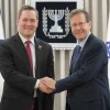 Israeli President Isaac Herzog (R) meets US Ambassador to the United Nations Mike Waltz (L) in Jerusalem on Dec. 10, 2025. Source: @IsraelPresident/X.