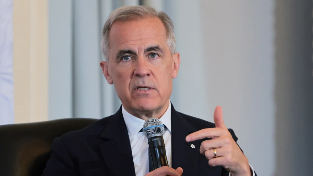 Canadian Prime Minister Mark Carney speaks at the Economic Club Of New York luncheon on May 28, 2026 in New York City. Photo by Michael M. Santiago/Getty Images.