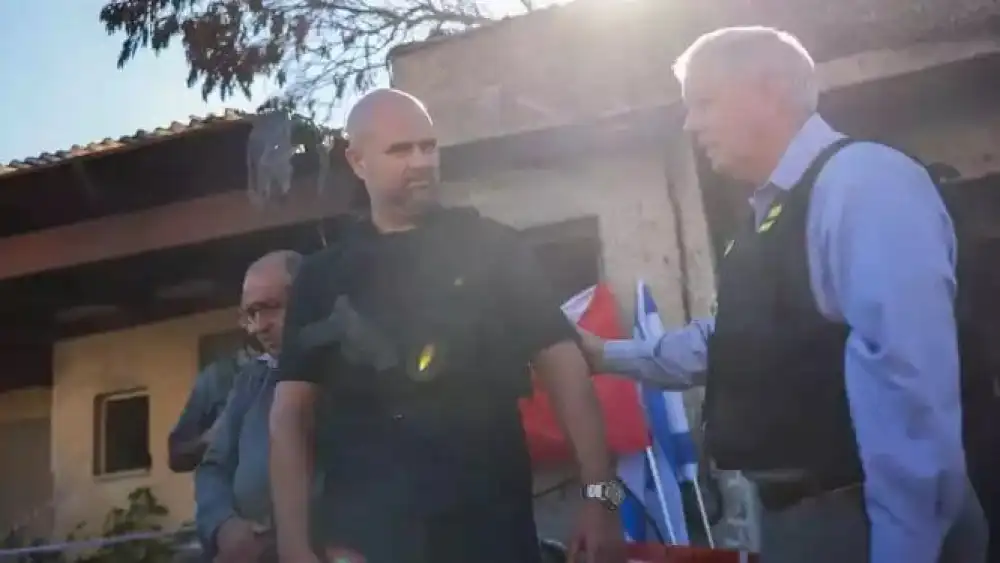 Sen. Lindsey Graham (right) of South Carolina with Knesset Speaker Amir Ohana. Photo by Noam Moskowitz/Knesset Press Office.