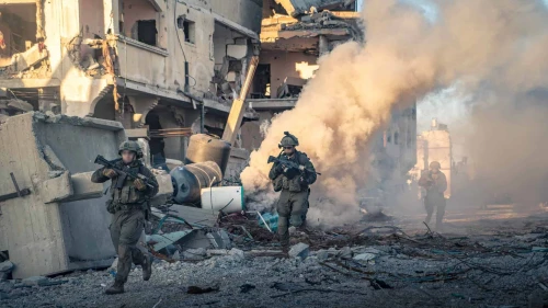 Israeli forces during Gaza ground operations, Jan. 11, 2024. Credit: IDF.