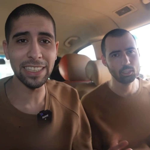 Hostages Guy Gilboa-Dalal and Evyatar Davi