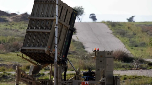 An Iron Dome battery seen near the Southern Israeli town of Beersheva. Photo by Flash90