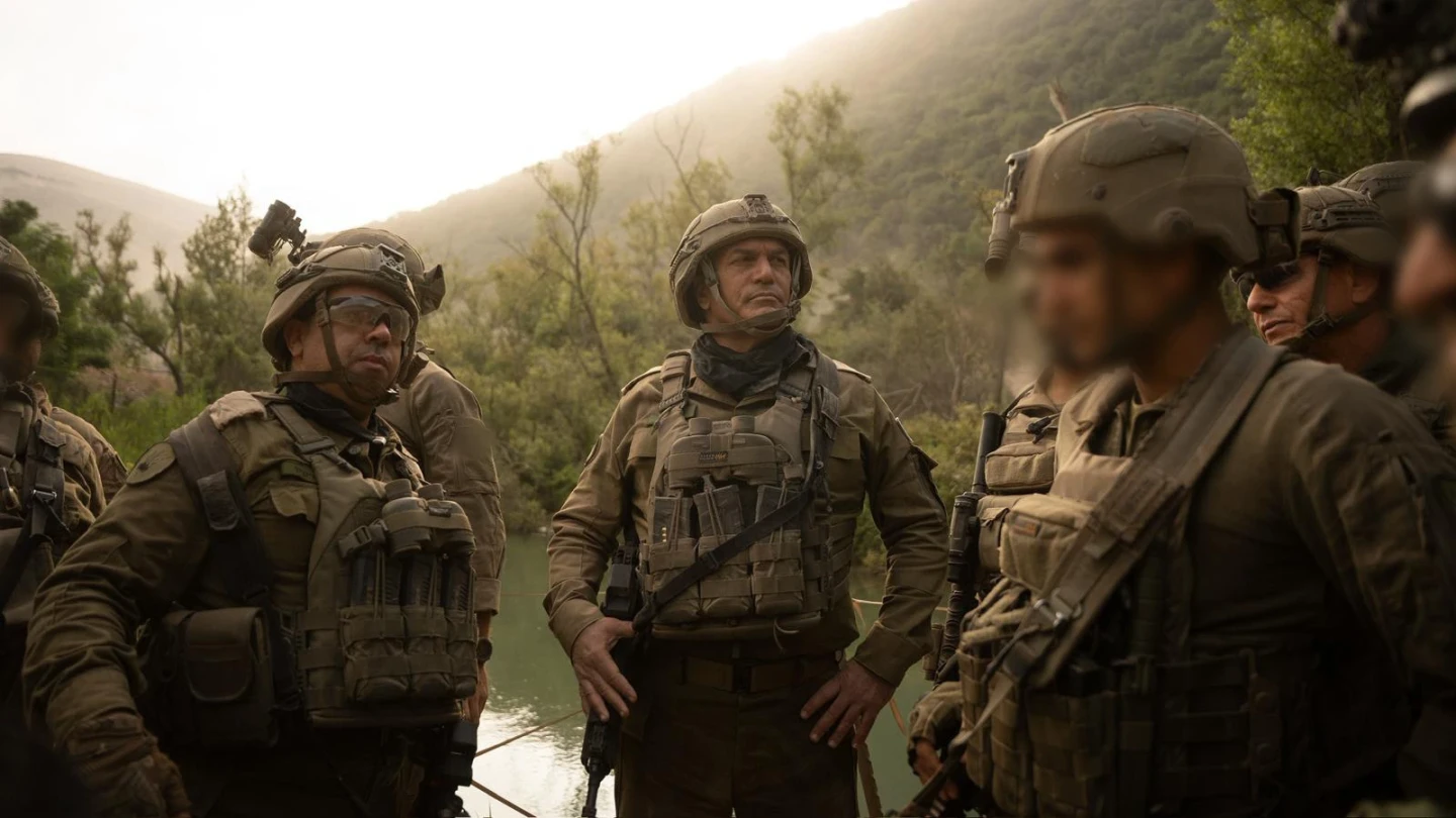 Israel Defense Forces Chief of Staff Lt. Gen. Eyal Zamir tours Beaufort Ridge in Southern Lebanon with IDF soldiers on July 5, 2026. Credit: IDF.
