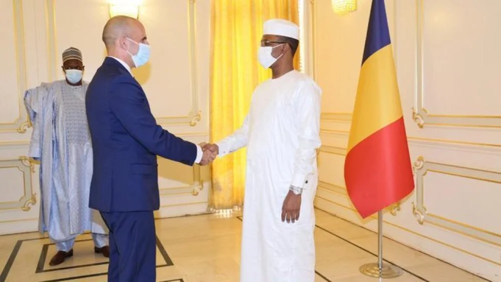 Israel’s new ambassador to Chad Ben Bourgel presents his letters of credence in Senegal, on May 18, 2022. Credit: Israeli Embassy in Senegal.